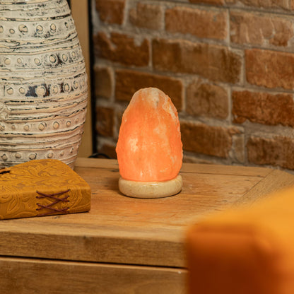 USB soľná lampa, 11,5 cm – farebné svetlo
