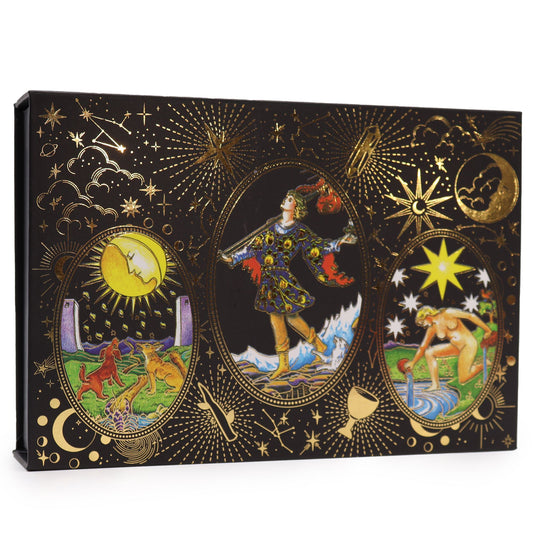 Tarot so zlatou fóliou – Nech mágia začne – darčeková sada