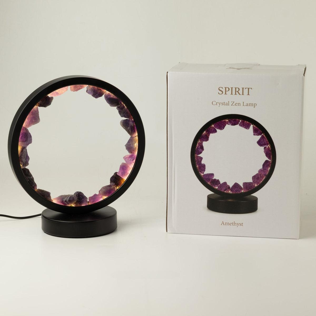 Dekoratívna lampa Halo s ametystom – Zen Spirit