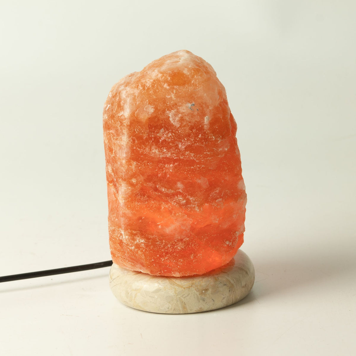 USB soľná lampa, 11,5 cm – biele svetlo