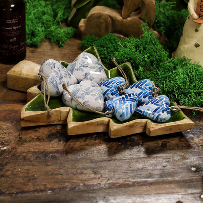 Smaltovaná Miska v Tvare Strome 25x19cm