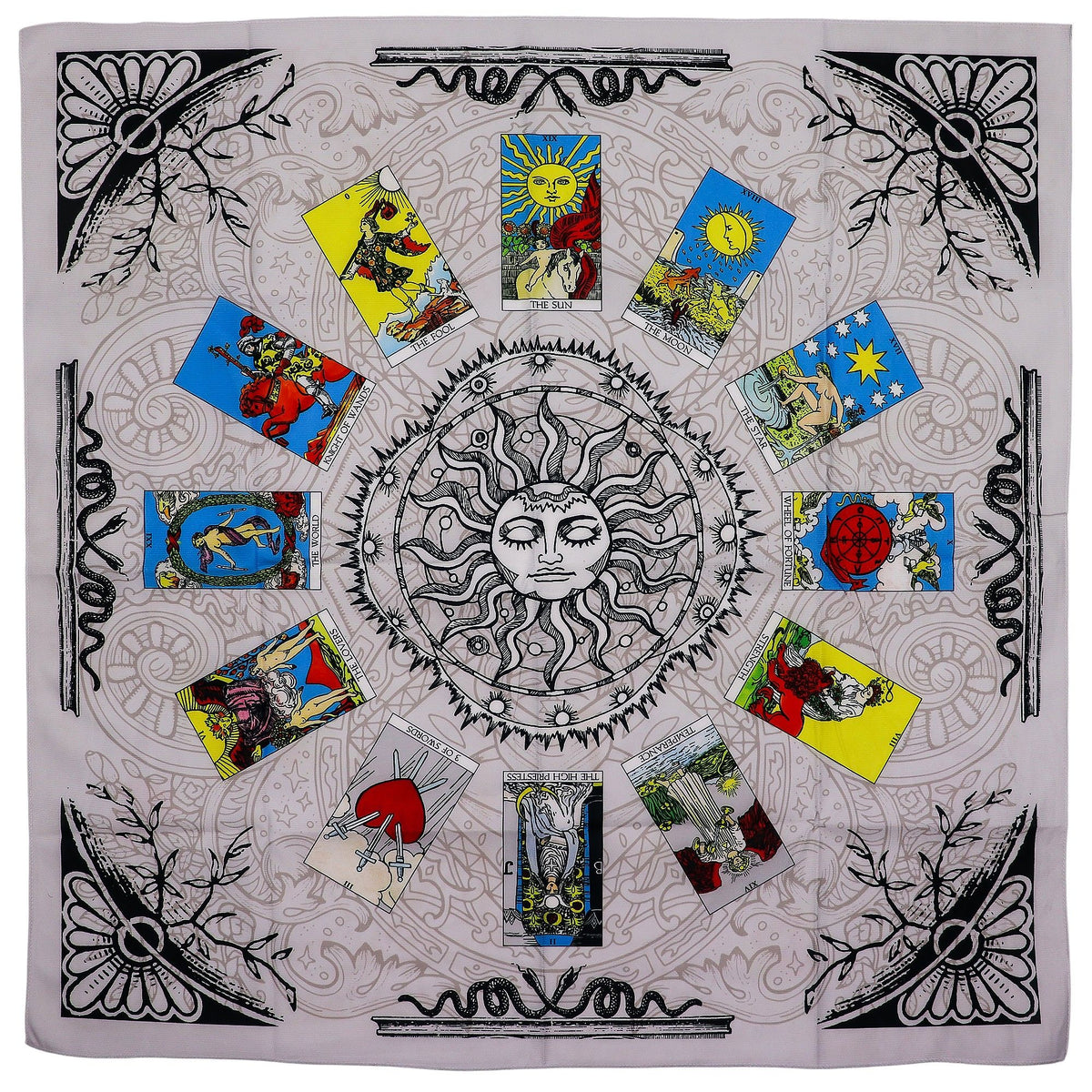 Podložka na výklad kariet – Strom života, 75 × 75 cm