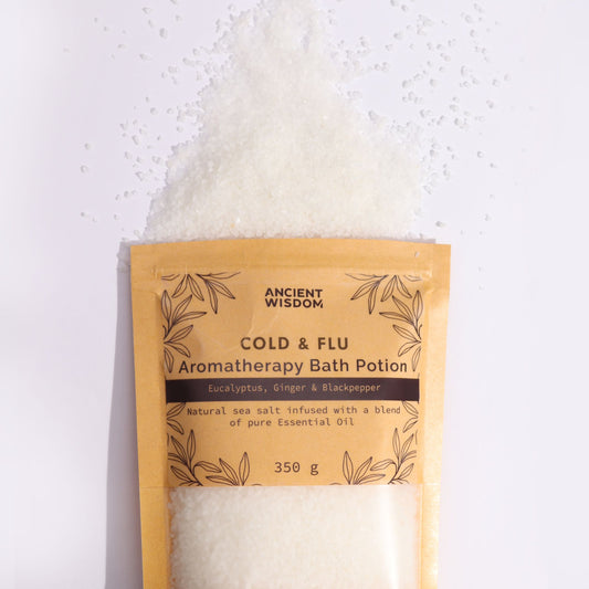 Aromaterapeutická kúpeľová zmes 350 g – Nachladnutie &amp; chrípka 