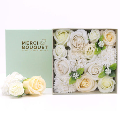 Square Box - Wedding Blessings - White &amp; Ivory