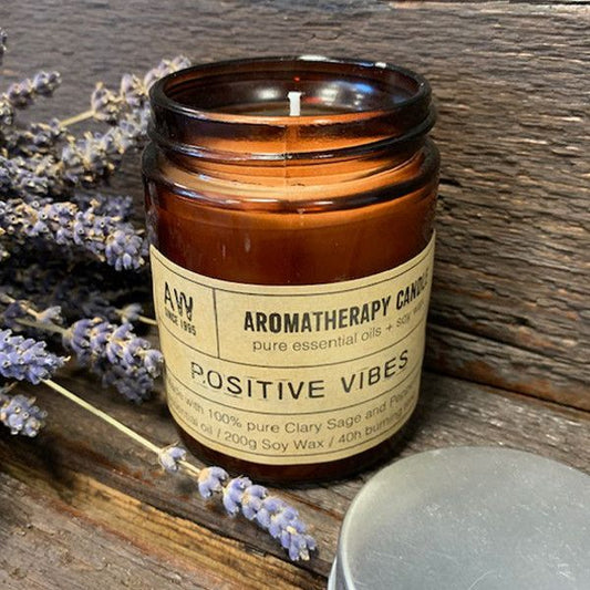 Aromaterapeutická sójová sviečka 200 g - Positive Vibes