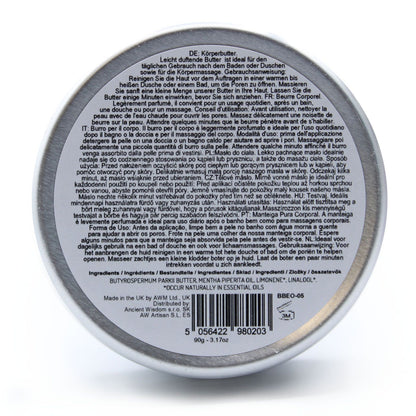 Aromaterapeutické bambucké maslo 90 g – mäta pieporná