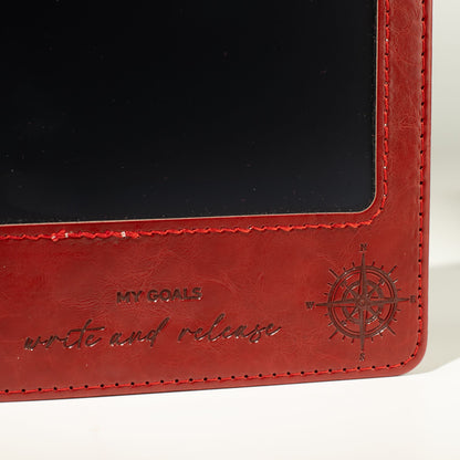 Zápisník pre vaše myšlienky A5 s LCD panelom – červený