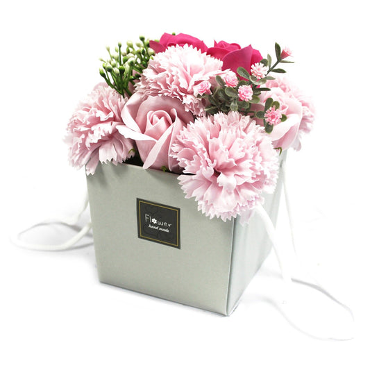 Soap Flower Bouqet - Pink Rose &amp; Carnation - SPECIAL