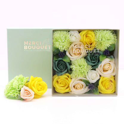 Square Box - Spring Celibrations - Yellow &amp; Greens
