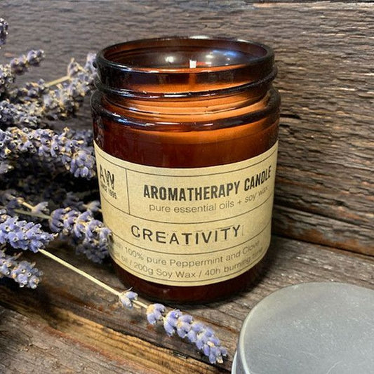 Aromaterapeutická sójová sviečka 200 g – Creativity