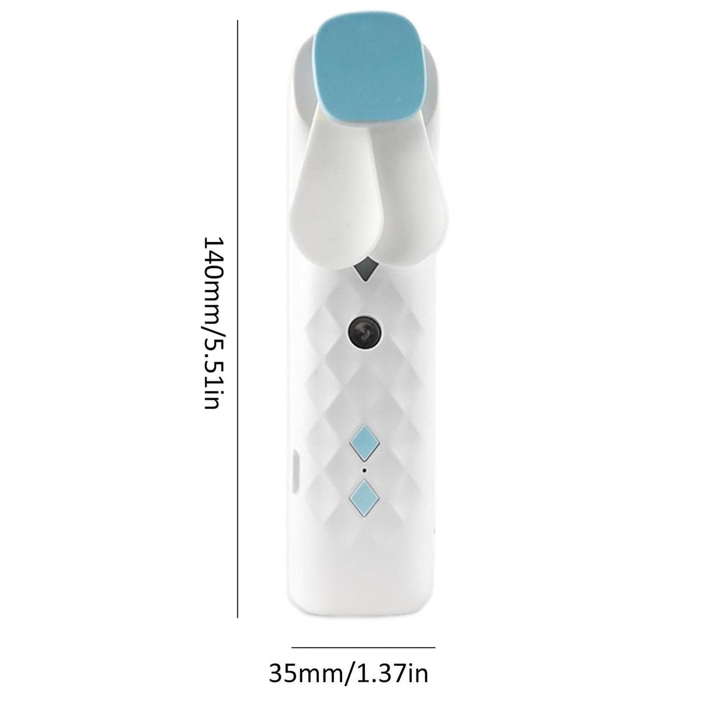 White Nano Mist Face Fan &amp; Spray - USB chargable