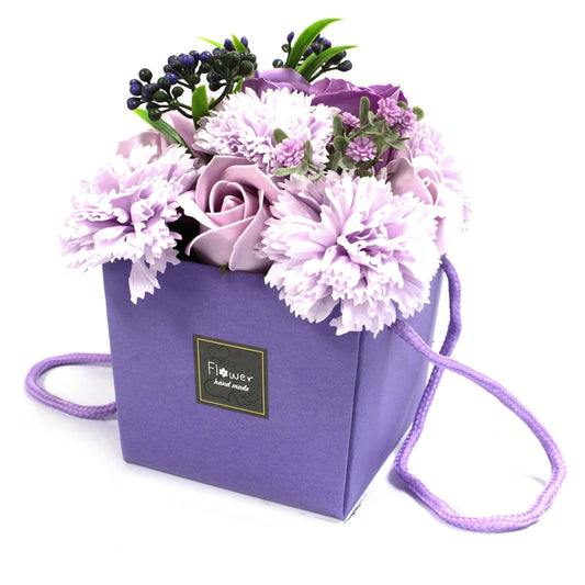 Soap Flower Bouqet - Lavender Rose &amp; Carnation