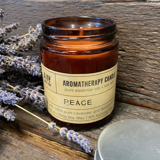 Aromaterapeutická sójová sviečka 200 g – Peace