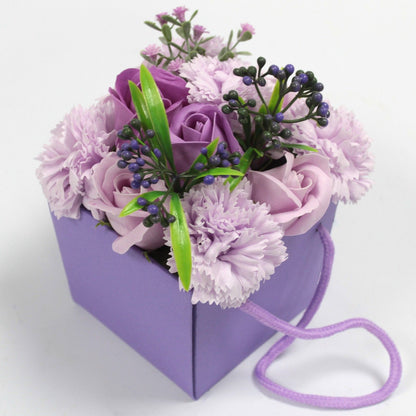 Soap Flower Bouqet - Lavender Rose &amp; Carnation
