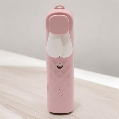 Pink Nano Mist Face Fan &amp; Spray - USB chargable