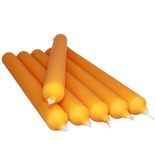 Oranžové stolné sviečky (100 ks)