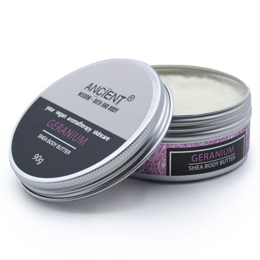 Aromaterapeutické bambucké maslo 90 g – geranium