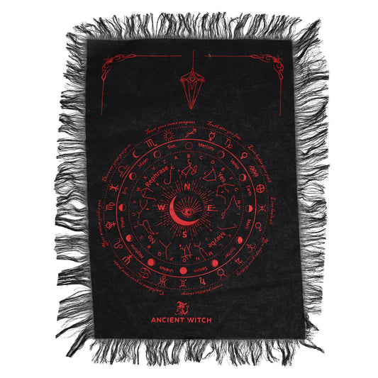 Podložka na kyvadlo Ancient Witch – Oko · čierna a červená