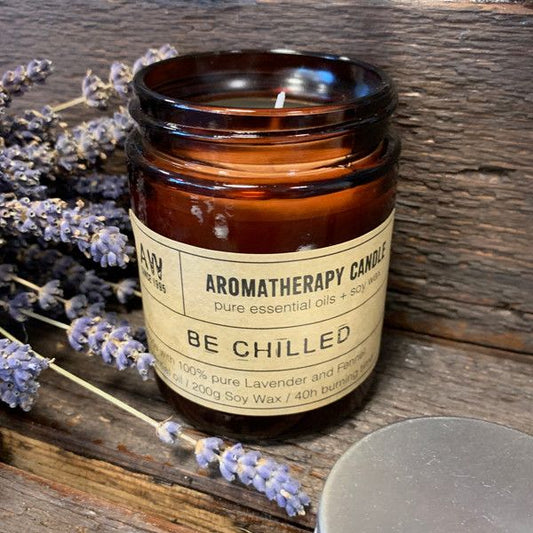 Aromaterapeutická sójová sviečka 200 g – Be Chilled
