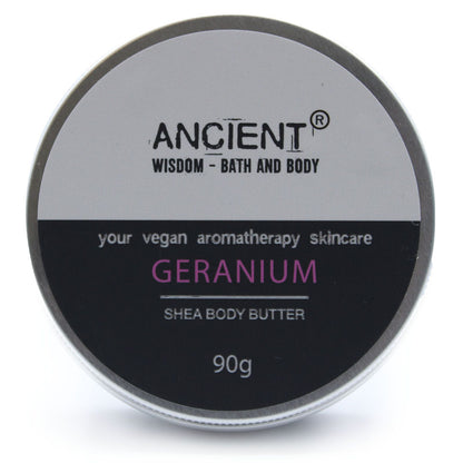 Aromaterapeutické bambucké maslo 90 g – geranium
