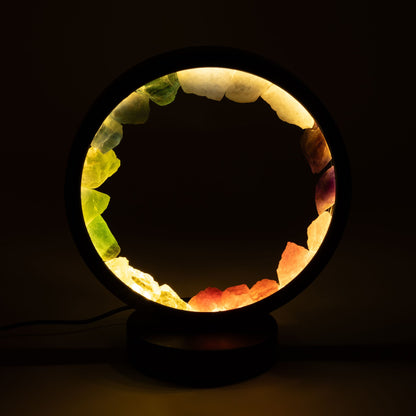 Dekoratívna lampa Halo – sedem kameňov