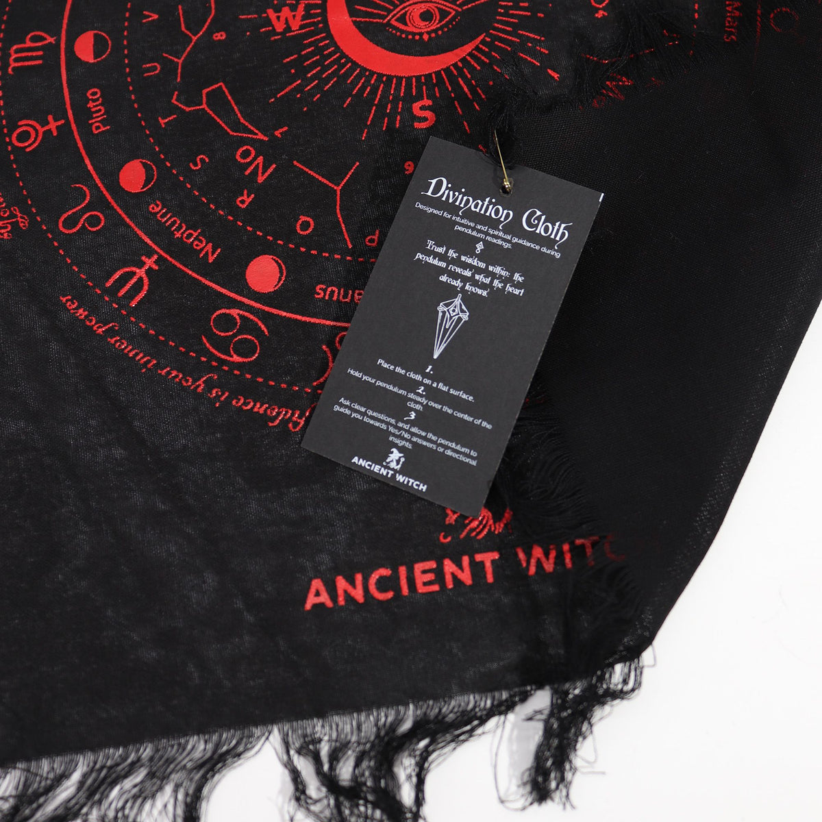 Podložka na kyvadlo Ancient Witch – Oko · čierna a červená