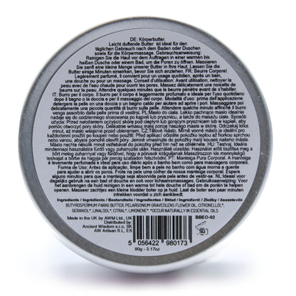 Aromaterapeutické bambucké maslo 90 g – geranium