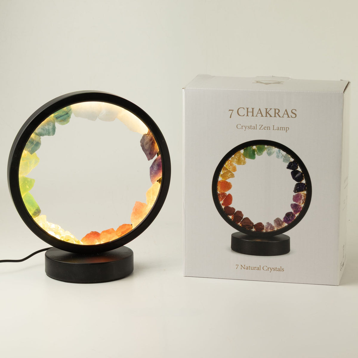 Dekoratívna lampa Halo – sedem kameňov