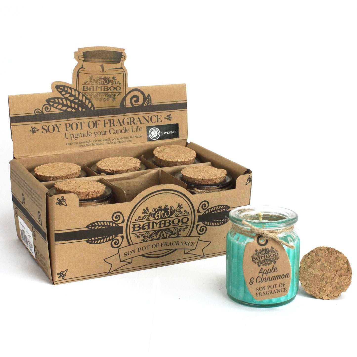 Apple &amp; Cinnamon Soy Pot of Fragrance Candle