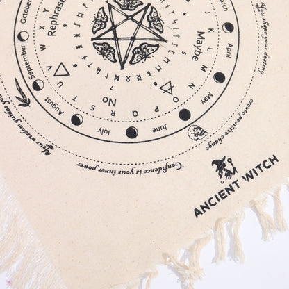 Podložka na kyvadlo Ancient Witch – Moľa · prírodná a čierna